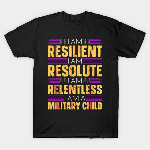 I am a military kid T-Shirt by Dreamsbabe